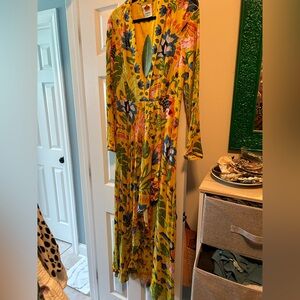 NWT Yellow Farm Rio maxi dress